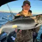 Spring King Salmon caught with Fishin’ Finatics Charters on Lake Ontario near Port Dalhousie