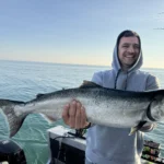 Large King Salmon caught during an early morning charter near Niagara on Lake Ontario