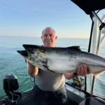 Mature King Salmon landed aboard Fishin’ Finatics Charters near Niagara Bar