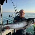 Almost Derby-sized King Salmon caught near Port Dalhousie during spring derby season